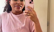 Chubby babe farts naturally with silly faces eye rolls and laughs!