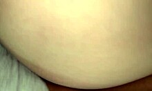 Stepdad stretches tight Japanese teen pussy with creampie loads