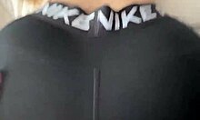 Big Ass Nike Pro Leggings Tease Leads To Tight Pussy Penetration