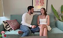 shy stacy cruz bounces passionately on couch after breakup