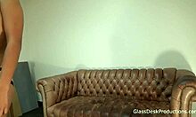 syrena lee gags deepthroats cock hard in casting