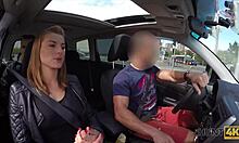 young couple short on cash so blonde blows stranger for quick outdoor pickup cash