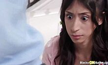latina stepdaughter impales tight pussy on stepdad's bbc