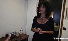 Latina curly babe takes bbc threesome anal creampie doggystyle cowgirl