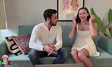 shy stacy cruz bounces passionately on couch after breakup