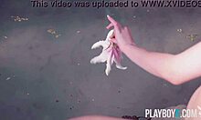 Petite teen braylin bailey strips rips clothes bares small tits outdoors