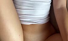 What if morning yoga chick strips for real dorm pov sex?