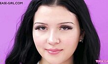 Brunette Teen Model Teases Producer Audition