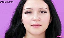 Brunette Teen Model Teases Producer Audition