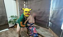 thai teen in sarong rides cock hard till creampie explodes pov