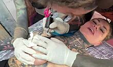 Tattooed pierced tits lead to wild anal cowgirl ride