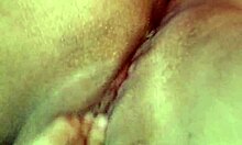 pretty amateur rips clothes off wet pussy on bed moaning to dripping orgasm