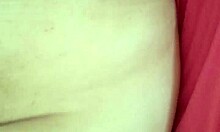 pretty amateur rips clothes off wet pussy on bed moaning to dripping orgasm