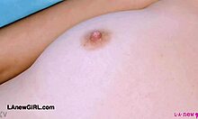 Wanna see this hot brunette model's petite body up close?