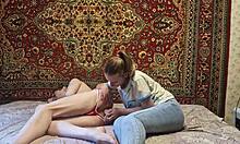 Anastasia Mistress Rips Slave Sasha Earth's Ass with Dildo Anal Domination Toys
