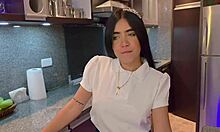 petite latina student sneaks horny creampie fuck with stepbrother in uniform