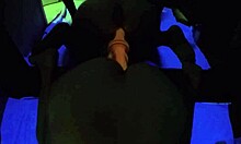 roxy sucks huge black cock while riding monster dildo mirror view
