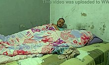 shy stepsis masturbates to porn so i show her real pussy pounding action