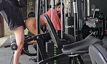 yo i banged this hot latina chick at the gym and creampied her deep