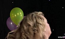 Hey, ever watched two lingerie blondes Paige Ashley and Cindy Behr gagging on fat cock in sloppy FFM threesome?