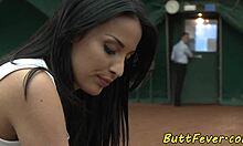 buttfucked babe gulps down every drop after deep anal pounding