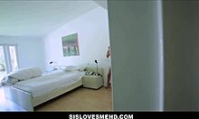 Autumn Belle Masturbates to Orgasm, Sucks Stepbro's Dick in Secret POV