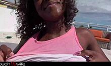 Black Hotwife Evi Rei Loves Monster BWC While Cuckold Husband Watches Ride Doggystyle