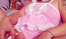 cute milf grabs vibrator teases pussy till squirting orgasm