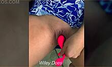 damn wife stuffs lush toy in shaved pussy balcony 😏🌿