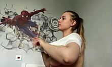 squirting explodes during jucielussie's wild anal dildo fuck!