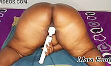 Mara Exotic's Fat Ebony Ass Quakes in Double Toy Squirting Ecstasy