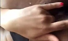 Gorgeous Ebony Squirter Teases BF With Horny Fingering Orgasm