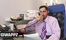 Stepdads trade teen stepdaughters in office swap