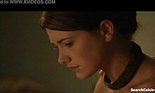 lucy lawless LESLEY-ANN BRANDT laura surrich bare huge tits in spartacus 2010-2013 milf handjob blowjob orgy