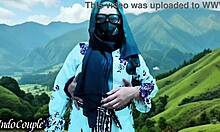 Muslim hijab wife cheats on Bali trip swallows boyfriend's cum!