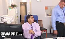 Stepdads trade teen stepdaughters in office swap