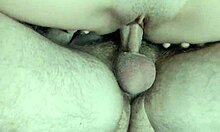 korean wife rides hubby's cock close-up then sucks it sloppy