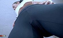 Silvia Preslar's busty milf body gets gym fucked hard in leggings