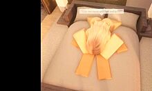 Roblox slutty blonde teen fucked hard by stepdad at beach