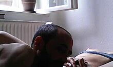 rough pounding hairy rasta girl's wet pussy cowgirl style