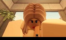 Roblox slutty blonde teen fucked hard by stepdad at beach