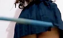 Convinced Mexican schoolgirl niece sucks then takes creampie homemade