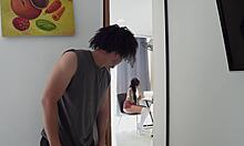 i can't resist this beautiful tattooed latina fucked hard by two guys