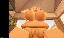 Roblox slutty blonde teen fucked hard by stepdad at beach