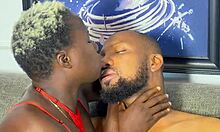 Whoa, slutty stepmom swallows stepdaughter's boyfriend black cock without getting caught!