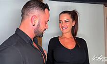 Amy Stone Offers Brunette Beauty to Two Cocks for Intense Fuck