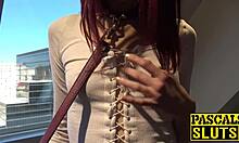 dude, watch this redhead teen Andi Rye rub her solo pussy with toys