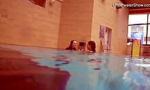 diana and simonna, you stunning pool teens, strip those bikinis off now