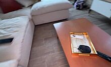 Petite girlfriend strips too many clothes before draining balls dry in pov