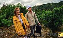 Naked Stranger's Nice Boobs in Forest? Hunt4k Pounds Her Pussy Hard!